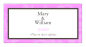 Personalize Magnolia Horizontal Small Rectangle Wedding Labels